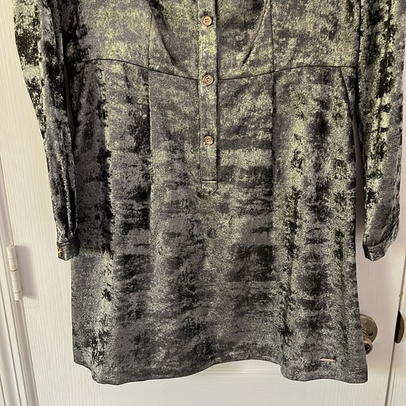 Ted Baker London Metallic Shirt Dress - Picture 9 of 16